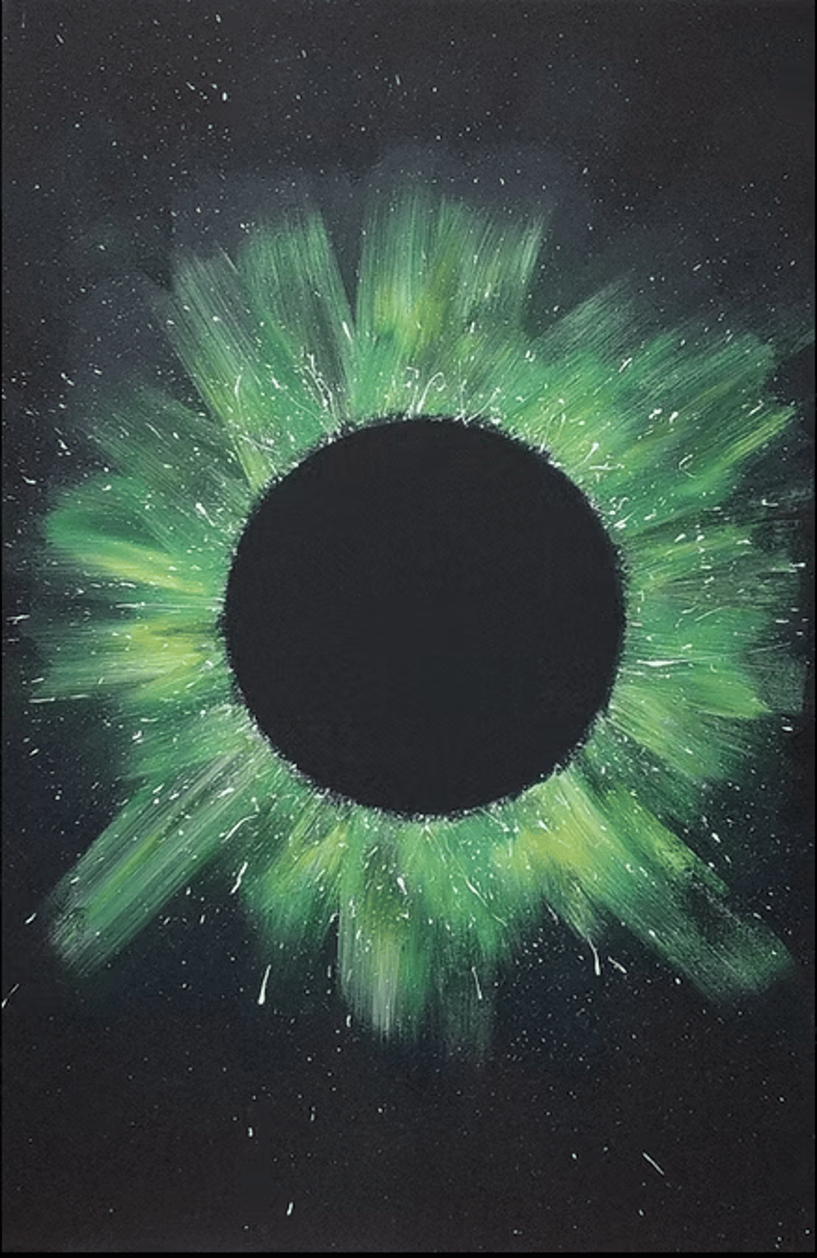 VOID GREEN - abstract painting