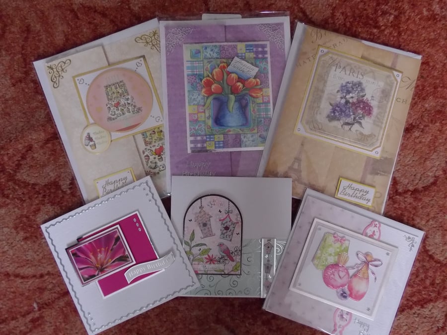 6 cards suitable for females