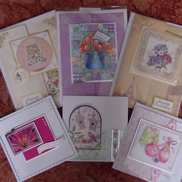 6 cards suitable for females