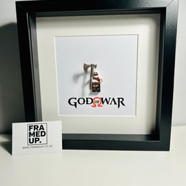 GOD OF WAR - KRATOS - Framed custom minifigure