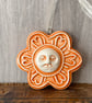 Moonflower pottery decoration orange - Image 1