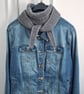 Soft Hand-knitted Grey Scarf  - Image 5