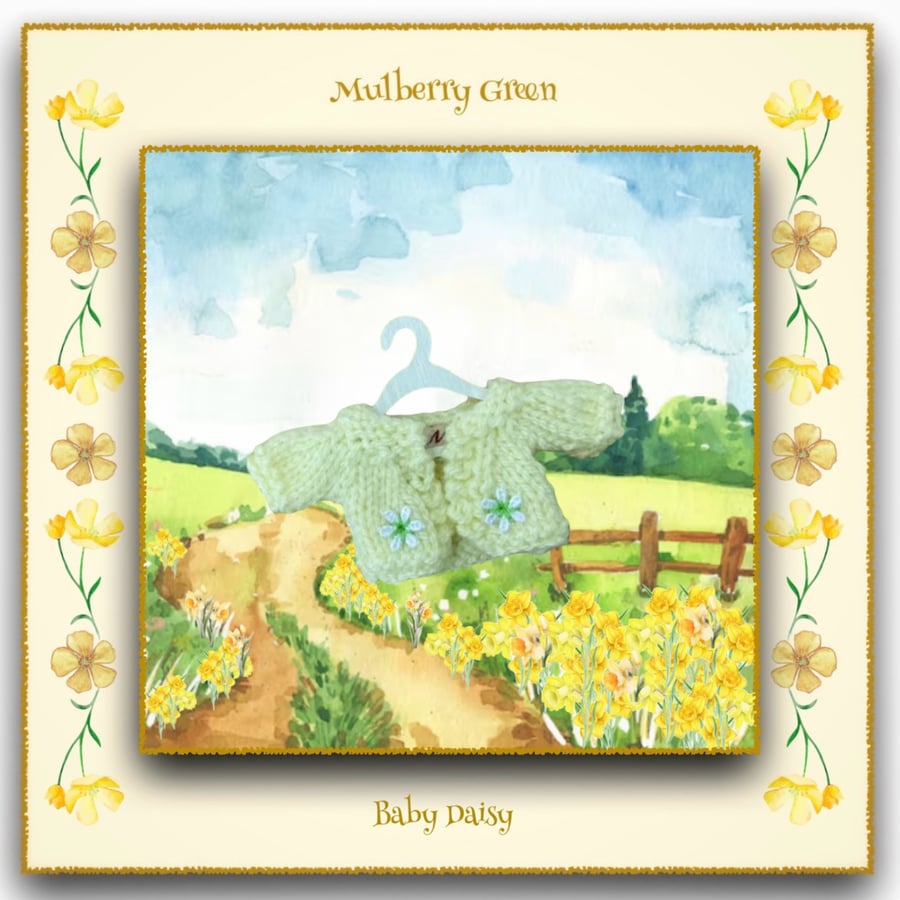 Lemon Cardigan to fit Baby Daisy 