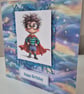 Set of 4 Handmade Greeting card Bundle - mixed greetings - Image 3