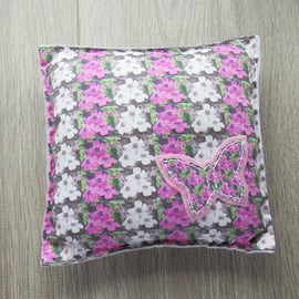 Cushion - butterflies & flowers