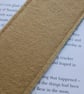 Textile bookmark - Red and blue embroidered curtain and wool fabrics upcycled - Image 8