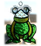 Frog Suncatcher Stained Glass Handmade  - Image 2