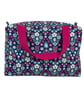 Large wash bag in Liberty cotton, floral toiletries bag with handles and pocket. - Image 4