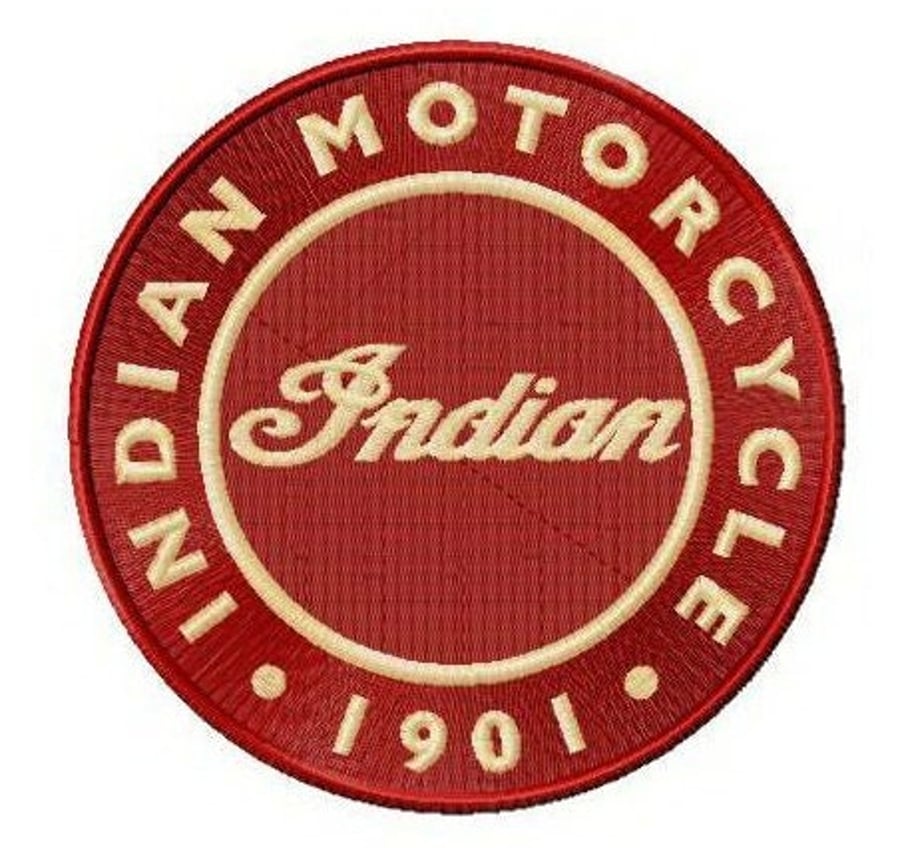 Indian Motorcycle Embroidered Patch - available in 7 sizes