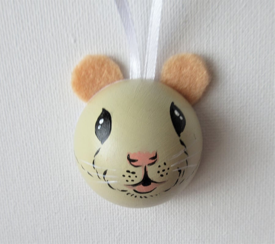 Hamster Hanging Decoration Pet Bauble for Christmas Tree Home etc