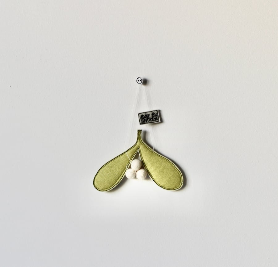 Special Order for Francoise - 'Under the Mistletoe' - Hanging Decoration
