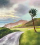 Devon Landscape Art - beautiful landscape, sea view, sunset, healing path - Image 1