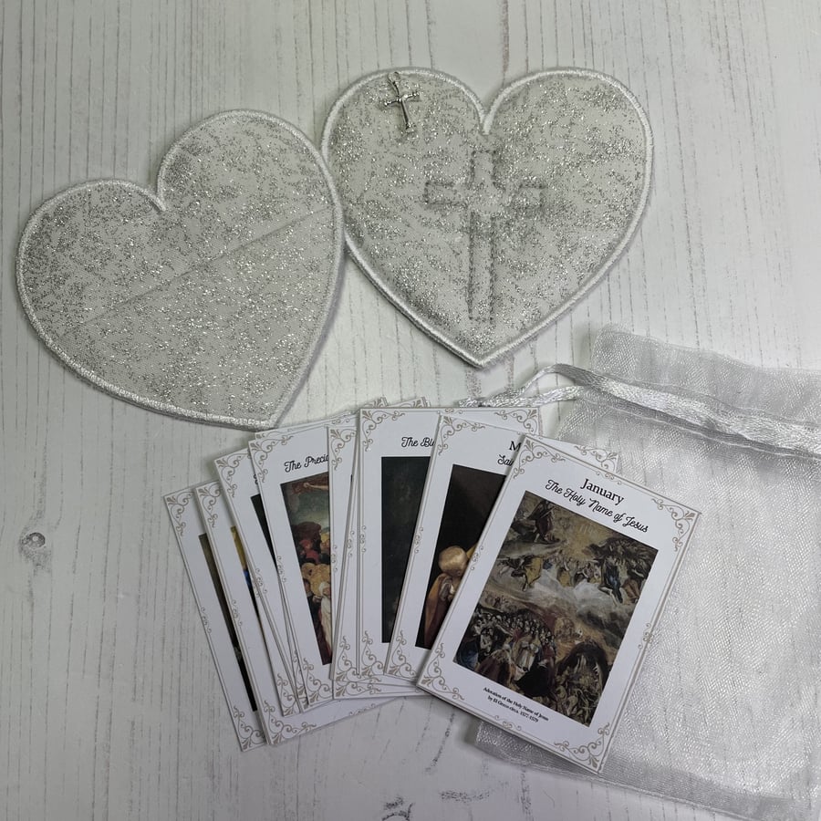 Prayer Heart Pocket  & Prayer Cards by Carolee Crafts PB4 - 0024