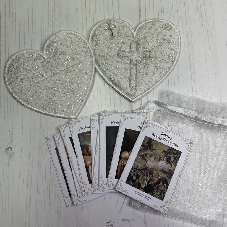 Prayer Heart Pocket  & Prayer Cards by Carolee Crafts PB4 - 0024