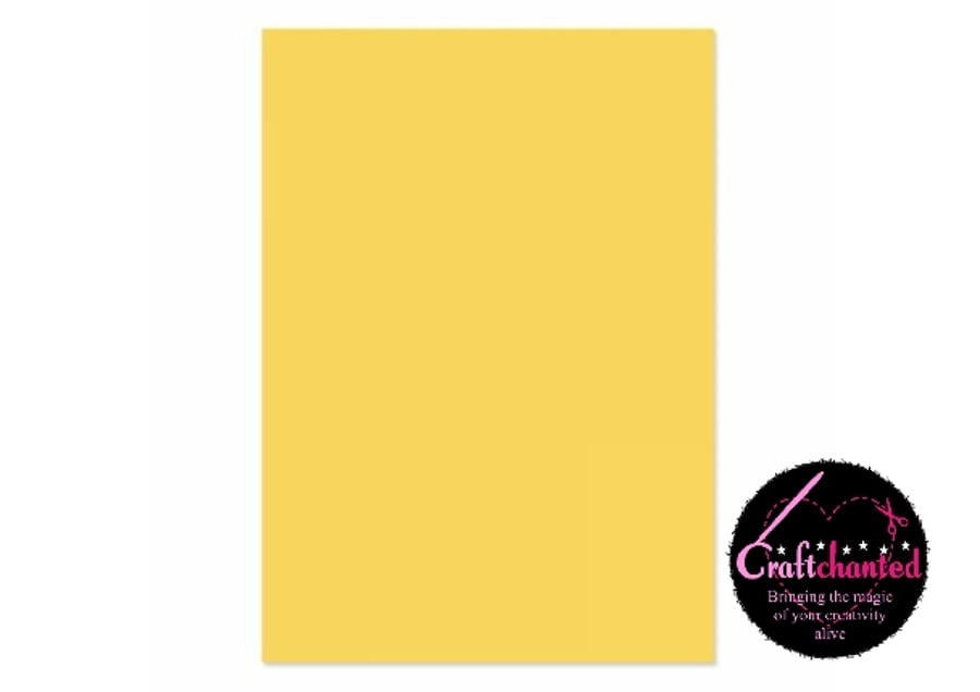 Hunkydory - Adorable Scorable - Sunshine Yellow - A4 - 350gsm - 10 Sheets