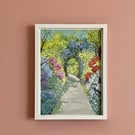 Original Painting, Summer Garden