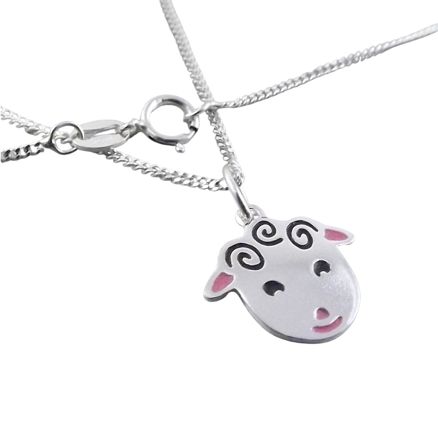 Sheep Pendant (Small) Handmade from Sterling Silver
