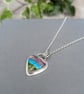 Sterling Silver Multicoloured Surfite Heart Necklace - JBJ2071 - Image 7