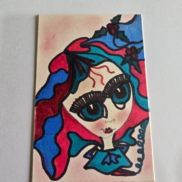Christmas Fairy Drawing 