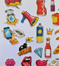 Pop art ephemera embellishments - comic book - cartoon die cuts - Image 5