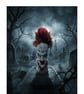The Sewer Dweller One of a Kind Horror Clown Character Upcyled Bottle Art  - Image 1