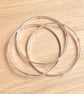 "Augment" - Sterling Silver Russian Bangle 9ct gold wraps - Made to any size  - Image 5