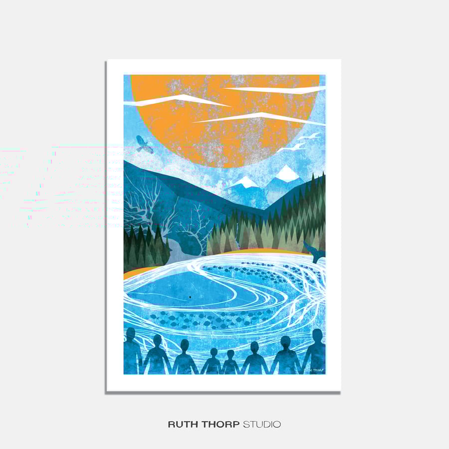 Unsung Heroes Illustrated Art Print