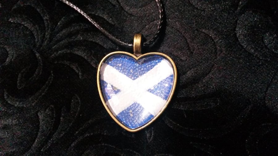 Saltire Heart pendant