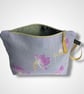 Lilac Magnolias Linen Makeup Bag - Image 4