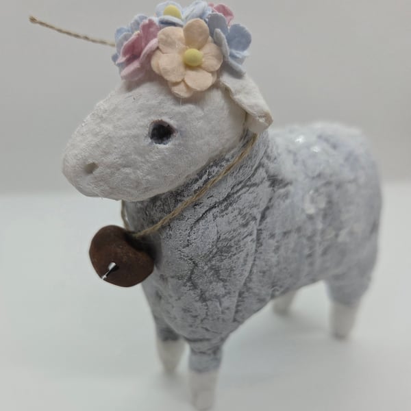 Charming Herdwick Sheep Spun Cotton Ornament 
