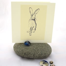 Hare Card  Easter Card