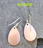 Flame painted copper teardrop earrings - Image 3