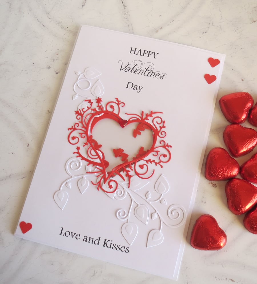 Luxury Designed Shaker Style Valentine card