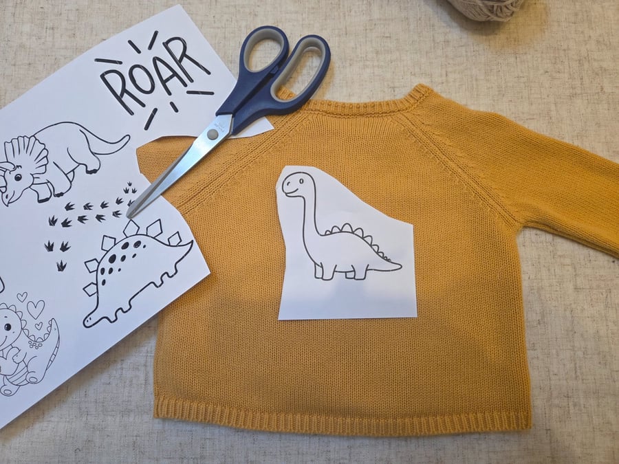 DINOSAURS - Stick and stitch embroidery templates