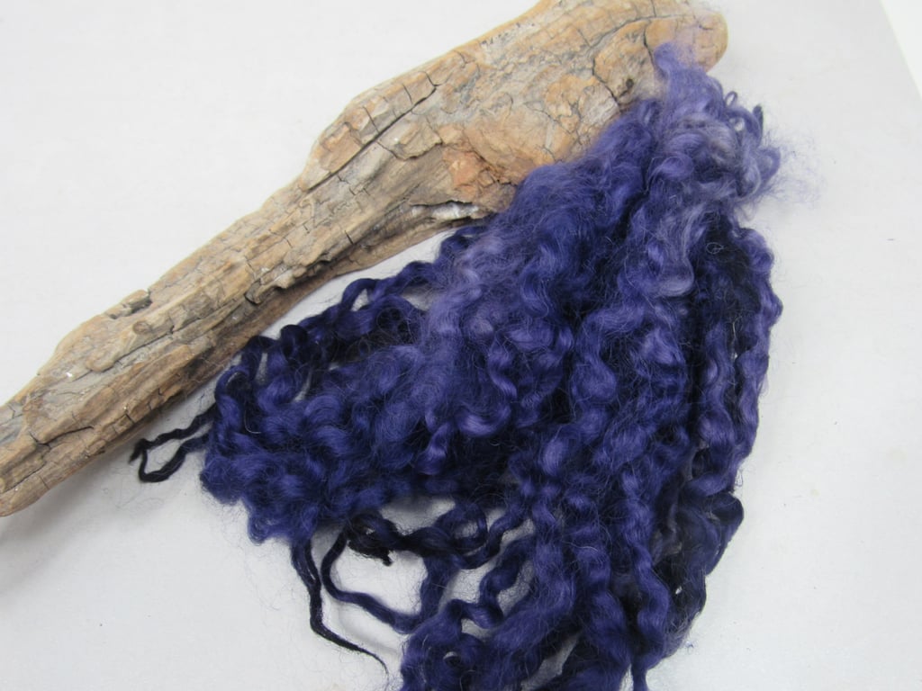 20g Naturally Dyed Logwood Purple Masham Locks