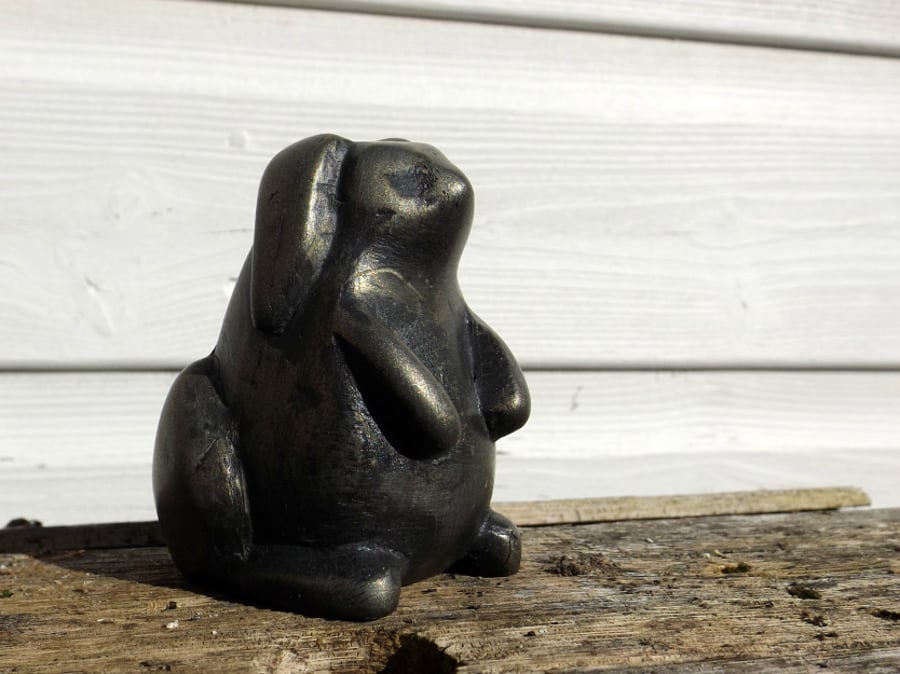 Lets take a look - Rabbit figure cold cast resin. SALE! was 7.50 NOW 4.99
