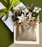 Luxury diorama gold Christmas card boxed keepsake reindeer winter holiday wishes