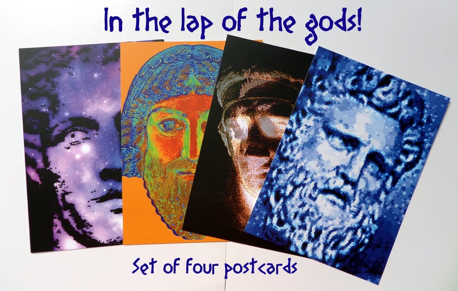 In The Lap of The Gods - Set of Four Postcards