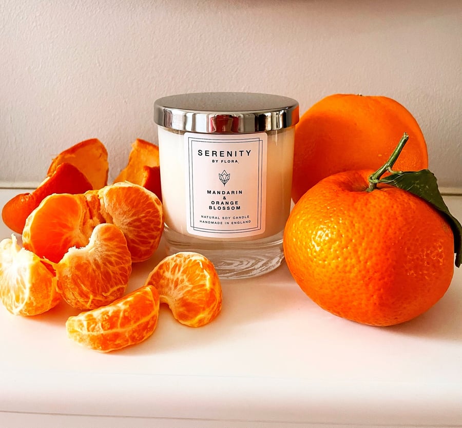 Mandarin & Orange Blossom Travel Soy Candle 150g