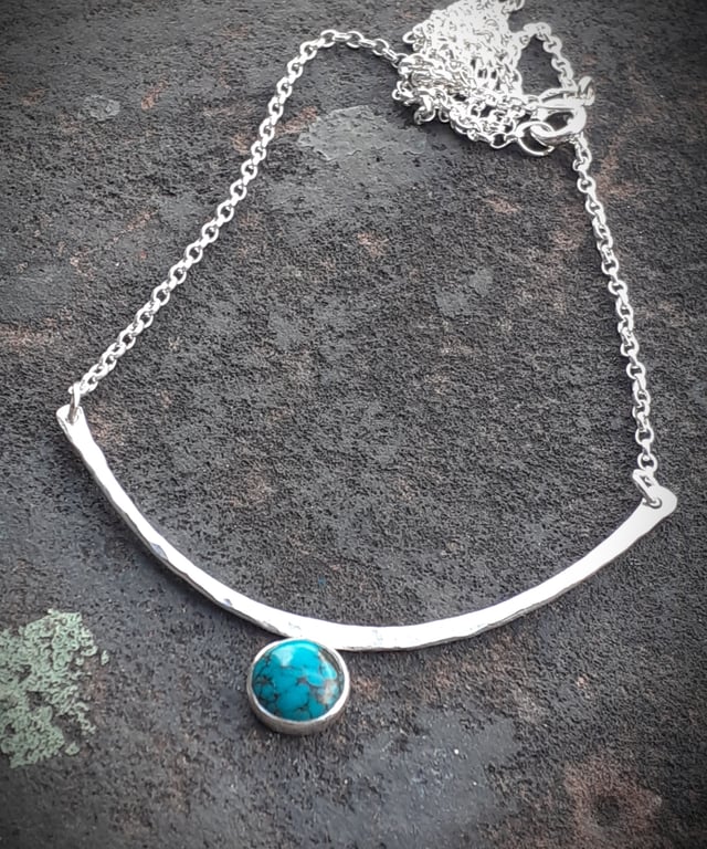 STERLING SILVER Natural Turquoise, Handmade Urban Jewellery