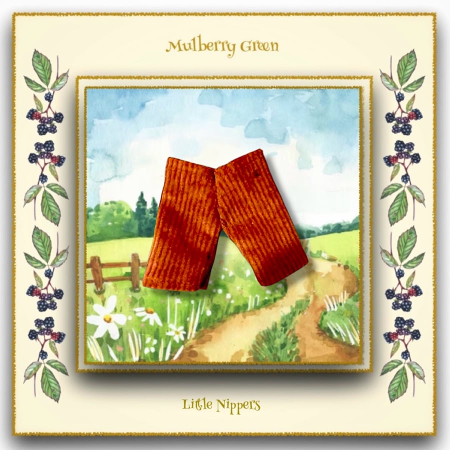 Little Nippers Chestnut Brown Corduroy Trousers 