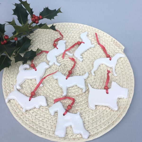 Handmade Ceramic Dog Gift Tags – Choose from a Variety of Breeds