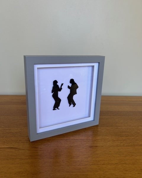 Pulp Fiction - Wood Silhouette Framed Art Pop Toy Films Home