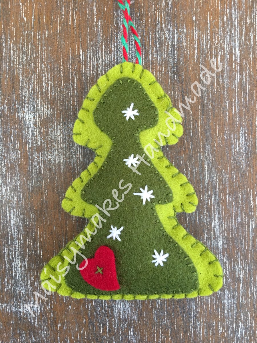 Felt Christmas Tree Hanging Decoration
