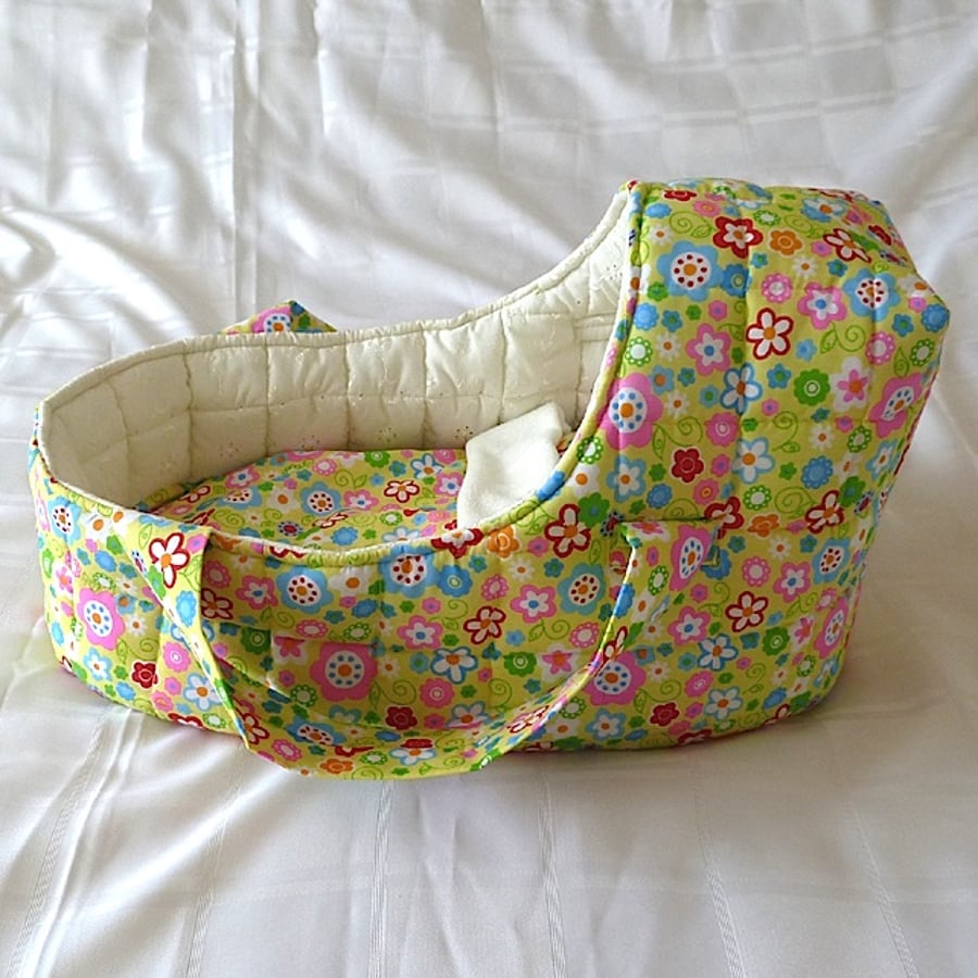 Colourfull Doll's Carrycot