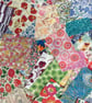 Liberty Fabric Scraps - 70 Mixed Size Squares and Mini Pieces - FREE UK POST