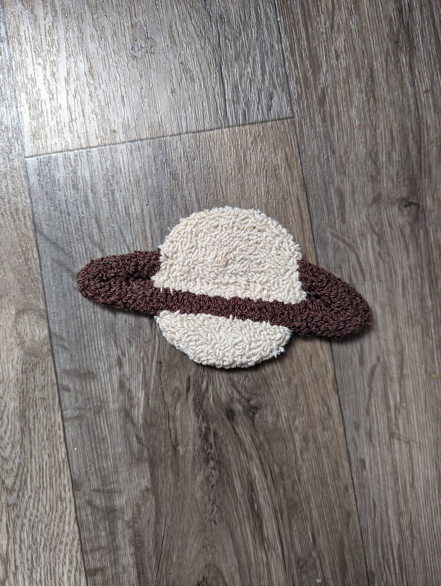 Saturn Planet Mug Rug or Decoration 