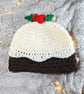 Crochet Christmas Pudding Hat: Novelty Winter Hat