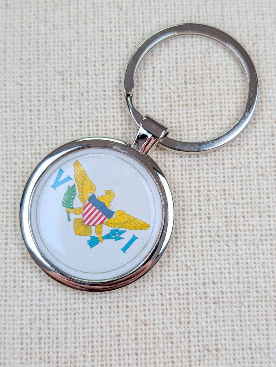 US Virgin Islands Flag Keyring