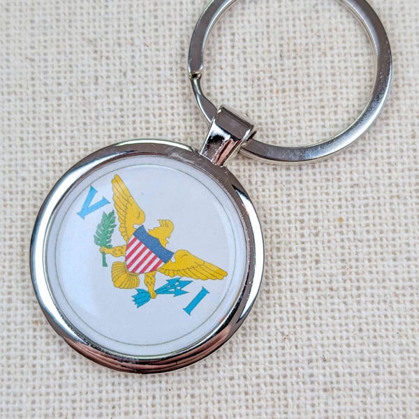 US Virgin Islands Flag Keyring